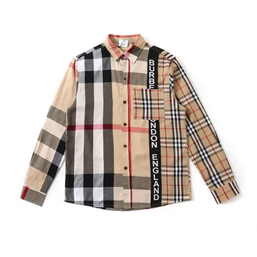 Premium Qualität Burberry Langarm Baumwolle Klassischer Stil