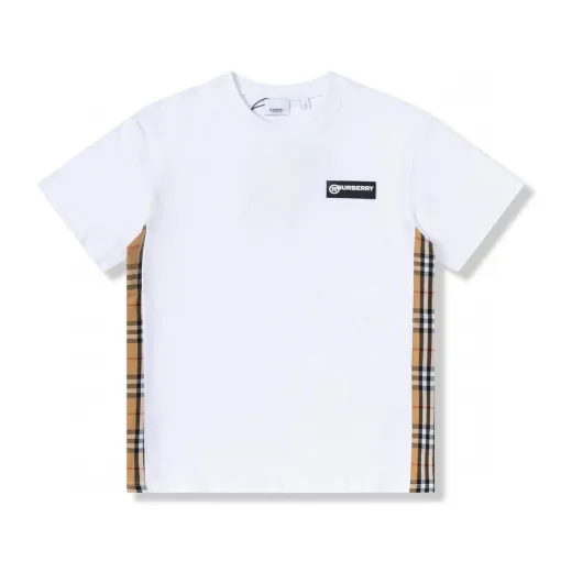 Premium Qualität Burberry Kurzarm Baumwolle Klassischer Luxus