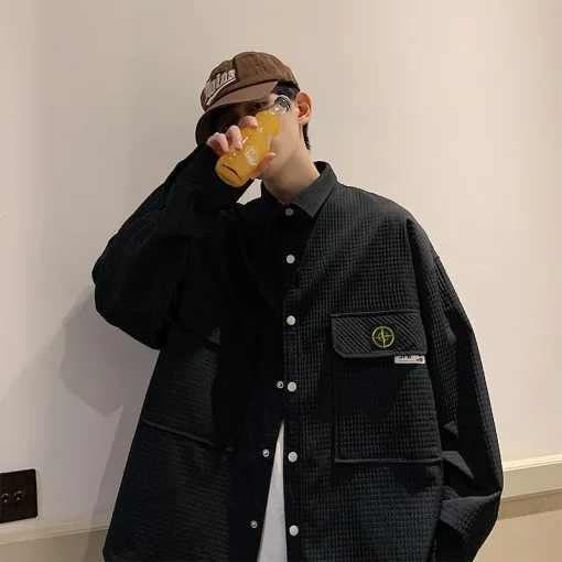 Premium Stone Island Hemden Weiß Solid Style