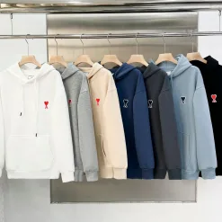 Bestseller Ami Sweatshirts Weiß Baumwolle Klassisch Luxus