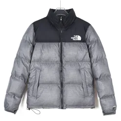 Premium Qualität The North Face Daunenjacke Grau Nylon Klassisch Luxus