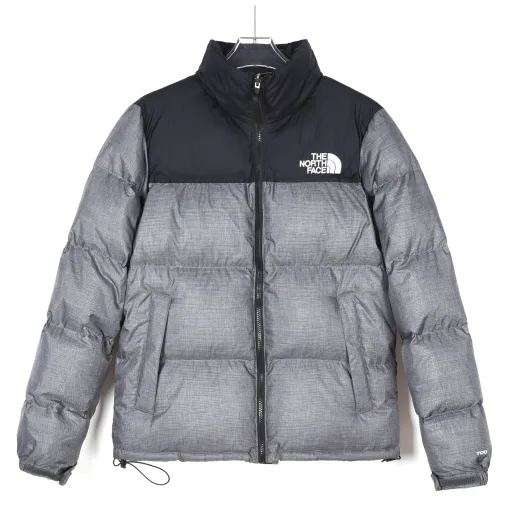 Premium Qualität The North Face Daunenjacke Grau Nylon Klassisch Luxus