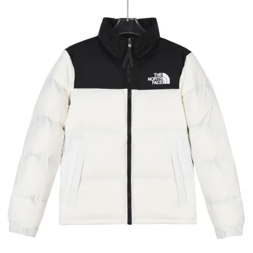 Premium The North Face Daunenjacke Weiß Nylon Klassischer Stil