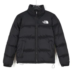 Hochwertige The North Face Daunenjacke Schwarz Nylon Klassisch Luxus