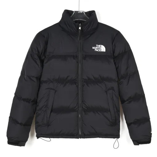 Hochwertige The North Face Daunenjacke Schwarz Nylon Klassisch Luxus