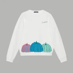 Luxus-Langarmshirts von Louis Vuitton aus schwarzer Baumwolle