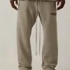 Hochwertige Fear Of God Jogginghose aus schwarzem Fleece im Logo-Stil