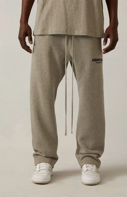 Hochwertige Fear Of God Jogginghose aus schwarzem Fleece im Logo-Stil