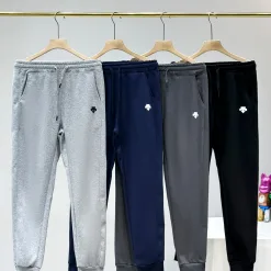 Hochwertige Descente Hose Schwarz Baumwolle Logo Luxus