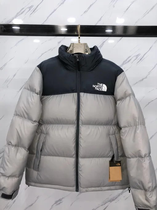 Luxus The North Face Daunenjacke Pink Nylon Stickerei Luxus