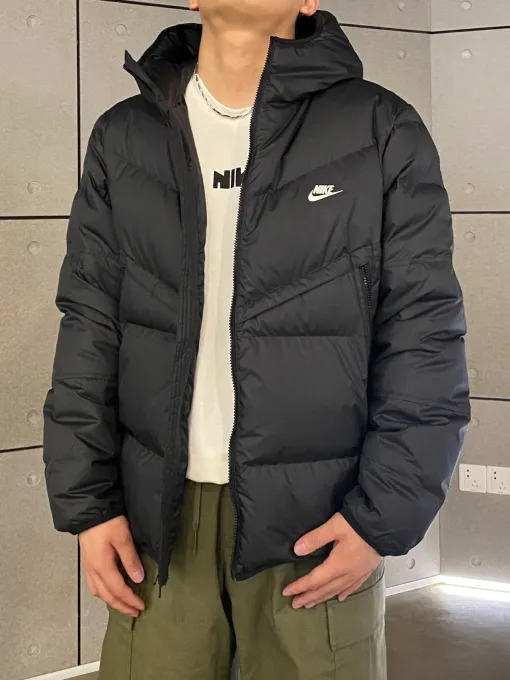 Luxus Nike Mäntel Weiß Fleece Classic Luxury