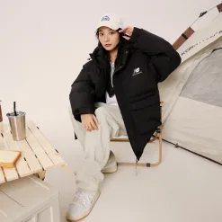 Luxus New Balance Baumwolle-gepolsterte Kleidung Weiß Klassischer Stil