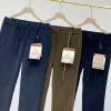 Premium Burberry Hose Gold Wolle Klassischer Stil