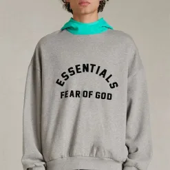 Bestseller Fear Of God Sweatshirts Black Nylon Logo Kollektion