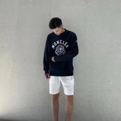 Premium Moncler Sweatshirts Weiß Fleece Style