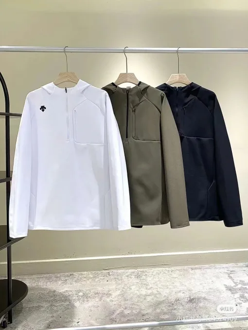 Bestseller Descente Mantel Schwarz Klassischer Stil
