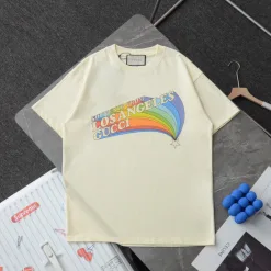 Premium Gucci Kurzarm Baumwolle Print Luxus