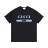 Luxus Gucci Kurzarm Baumwolle Logo Luxus
