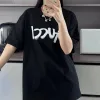 Hochwertiger Gucci-Kurzarm-Baumwoll-Logo-Stil