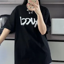 Hochwertiger Gucci-Kurzarm-Baumwoll-Logo-Stil