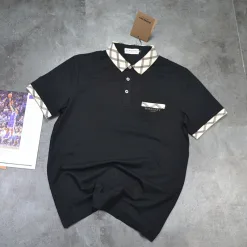 Premium Burberry T-Shirts Schwarz Lässiger Luxus