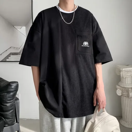 Balenciaga Kurzarm-Kollektion in Schwarz in Premiumqualität