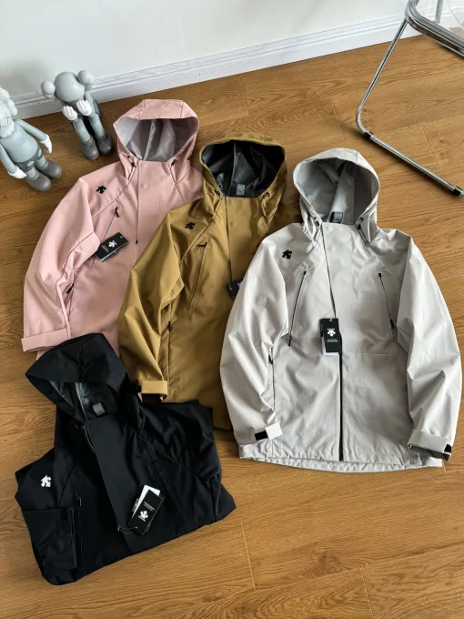 Luxus Descente Mäntel Pink Classic Luxury