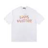 Luxus Louis Vuitton Kurzarm Schwarz Baumwolle Luxus