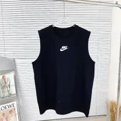 Hochwertiges Nike Ärmelloses Weiß Baumwolle Eleganter Luxus