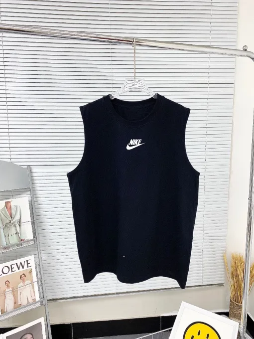 Hochwertiges Nike Ärmelloses Weiß Baumwolle Eleganter Luxus