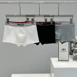 Hochwertige Balenciaga Unterwäsche Schwarz Baumwolle Luxus