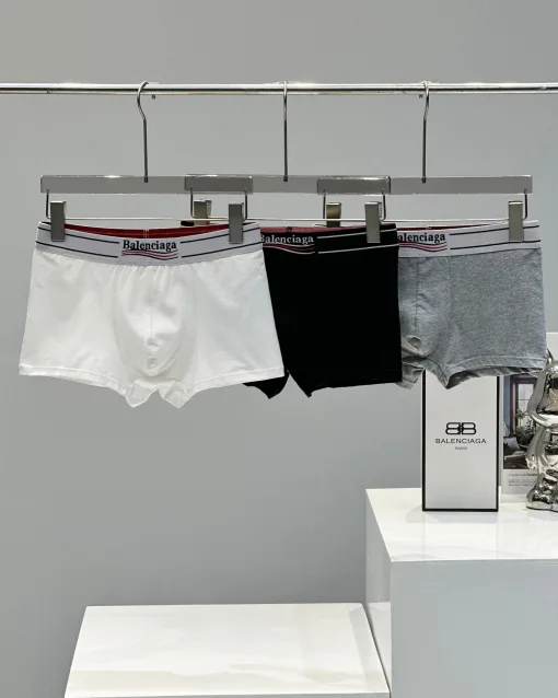 Hochwertige Balenciaga Unterwäsche Schwarz Baumwolle Luxus