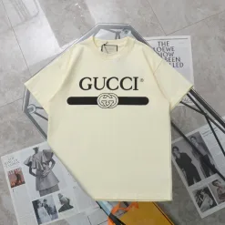 Premium Qualität Gucci Kurzarm Schwarz Baumwolle Klassischer Stil