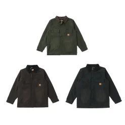 Hochwertiger Carhartt-Mantel aus der Black Cotton Washed Collection