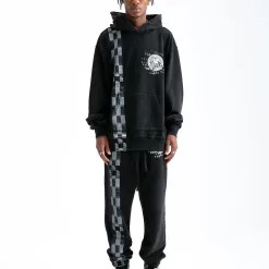 Bestseller Supreme Hose Schwarzer Strick Washed Style
