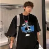 Premium Nike Kurzarm-Kollektion mit schwarzem Baumwolldruck