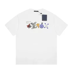 Premium Louis Vuitton Kurzarm Schwarz Logo Luxus