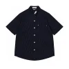 Bestseller Dior Kurzarm Marineblauer Jacquard-Stil