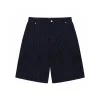 Hochwertige Dior Shorts im Jacquard-Stil aus marineblauem Leder