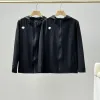 Premium Descente Mantel Schwarz Elegant Luxus