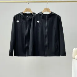 Premium Descente Mantel Schwarz Elegant Luxus