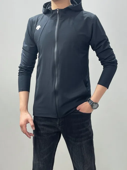 Bestseller Descente Mantel Schwarz Elegante Kollektion