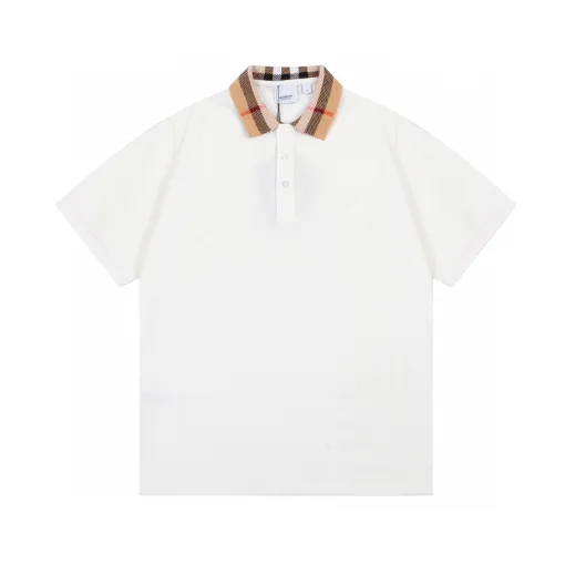 Burberry Poloshirt in Premiumqualität, Weiß, klassischer Luxus