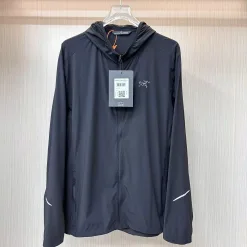 Premium Ami Jacken Schwarze Nylon Atmungsaktive Kollektion