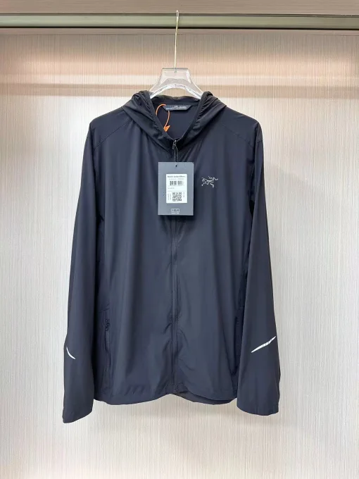 Premium Ami Jacken Schwarze Nylon Atmungsaktive Kollektion