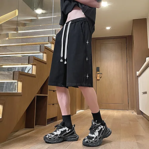 Premium Qualität Chrome Hearts Shorts Blue Denim Casual Luxury