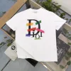 Hochwertiges Dior Kurzarm-Logo aus weißer Baumwolle, Luxus