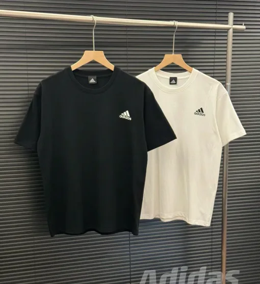 Bestseller: Adidas Kurzarm-Kollektion aus schwarzer Baumwolle mit Logo
