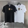 Premium Qualität Burberry Kurzarm Schwarz Baumwolle Klassischer Luxus