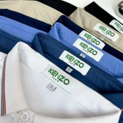 Premium Qualität Kenzo Shirts Gold Gestreift Luxus